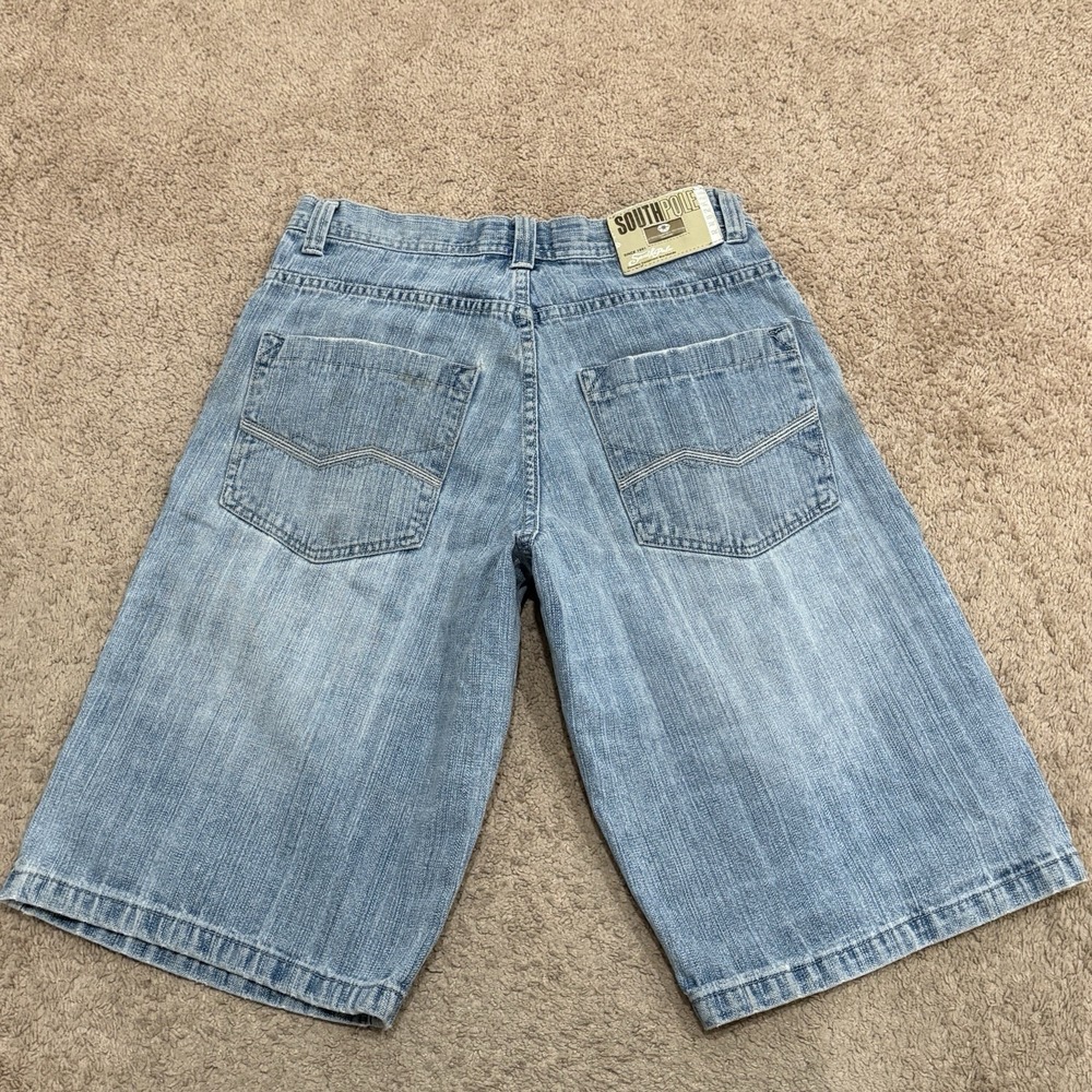 Vintage 00s SouthPole Baggy Jorts Men's 32 Blue Skater Grunge WideLeg Y2K